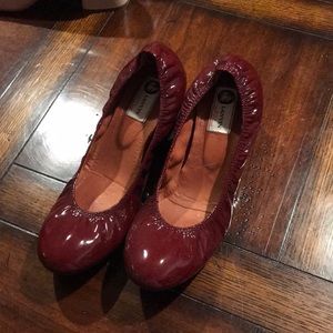 Lanvin pumps burgundy size 40.5 will fit 8.5-9